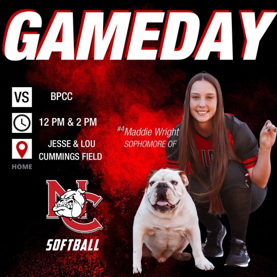 NC Softball (@ncdawgssoftball) on Twitter photo 🚨🥎 GAMEDAY🥎🚨<a href="/NCBulldogsAD/">Michael Landers</a> <a href="/NavarroSports/">NavarroSports</a> <a href="/madds02_/">Maddie Wright</a> #Dawgs22 #ItsAGreatDay2BeABulldog 🚨🥎 GAMEDAY🥎🚨<a href="/NCBulldogsAD/">Michael Landers</a> <a href="/NavarroSports/">NavarroSports</a> <a href="/madds02_/">Maddie Wright</a> #Dawgs22 #ItsAGreatDay2BeABulldog