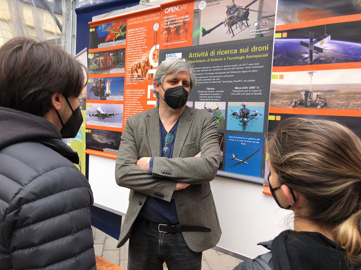 daer_polimi's tweet photo. Curiosi di sapere come saranno e cosa faranno gli elicotteri del futuro? Chiedetelo al Prof. Masarati @andomasarati #opendaypolimi #AdvancedAirMobility #eVTOL @polimi https://t.co/DXnDnoVdG5