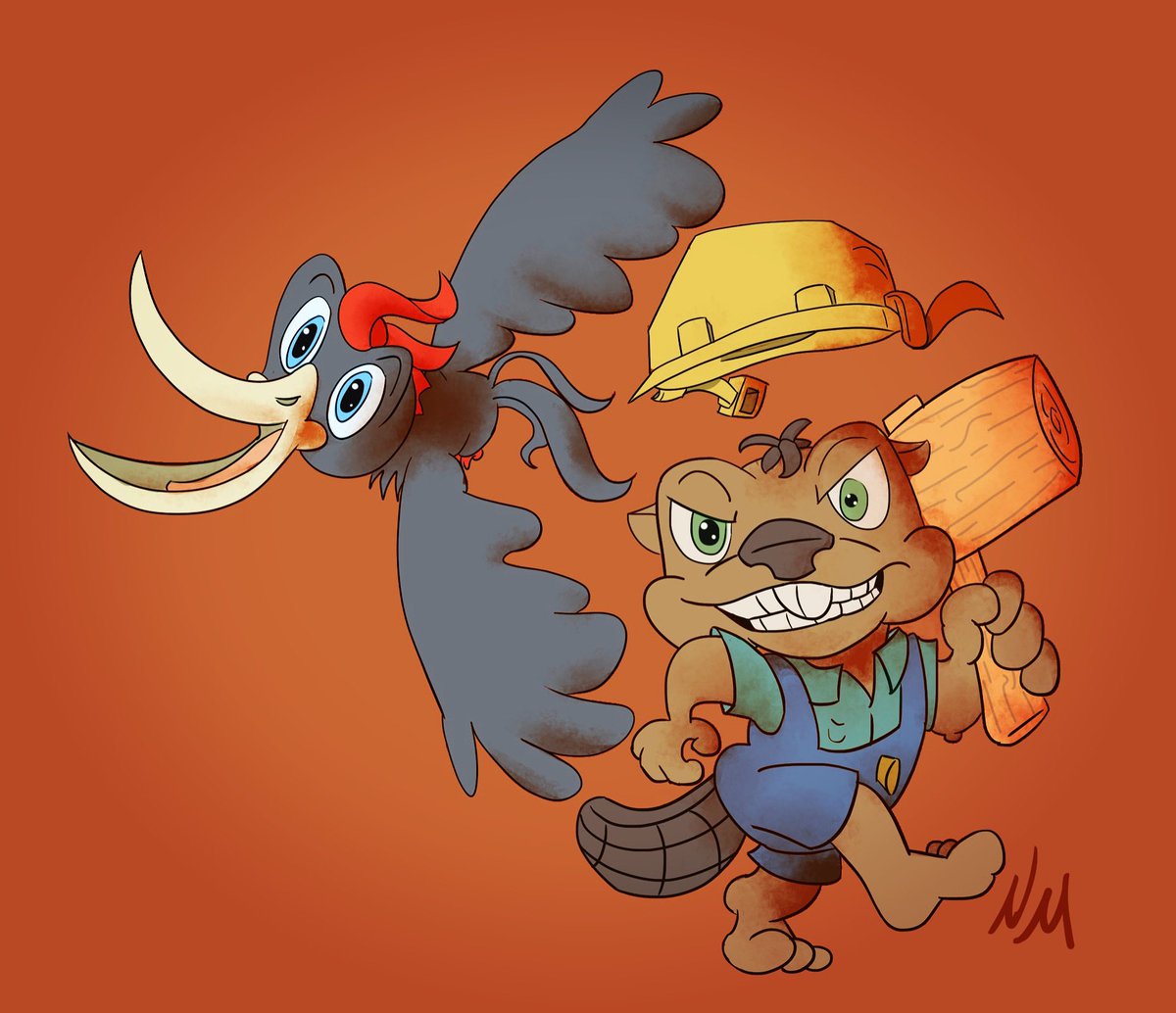doodlepeepers1's tweet photo. My animation will finally arrive!!! On May 8th get ready!!!#ArtistOnTwitter #cartoonart #oc #originalcharacters #cartoonbeaver #cartoonbird https://t.co/8KRv2IKA4Q