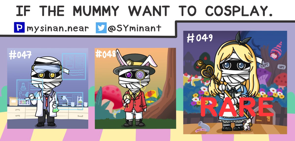 SYMinant's tweet photo. "Mr. Rabbit, Wait! Please!"🐰♥️🃏

Let's check my new drops #047-049 👇🥳
 https://t.co/BuVEnFJZ8Y

@ParasHQ @teamnearster @NearNft 
#NFTTHAILAND #NFTCommmunity #NFTdrops #NFTs #nearNFTs #NEARcommunity #paras #nftcollector #NEARcollector #NFTshill #NFTs https://t.co/XjZsTO9E9T