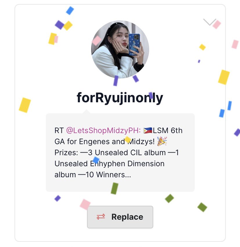LetsShopMidzyPH's tweet photo. πCongratulations to @forRyujinonly @chaehyuniex @blissfulvkth @haech_haech for winning 20 pesos thru GCASH! π
Kindly send your Gcash details thru DM πΈ
Thank you for participating on our 6th GA! Keep safe and I hope this made your Day! ππ» #LSM_GAs https://t.co/3gIYTKFy1k