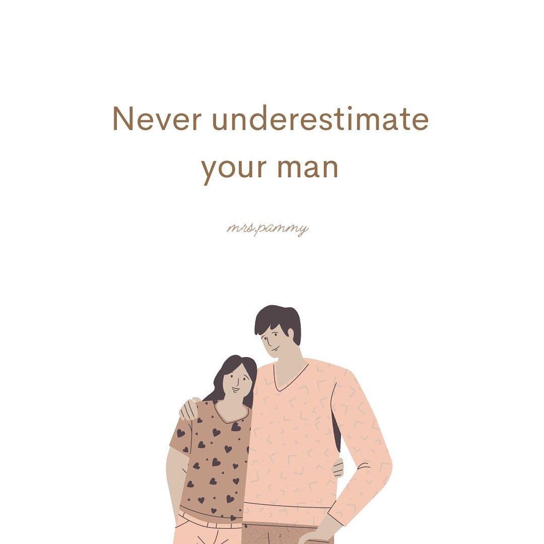 Hey girls!

Never underestimate your man.

If he says, He will build yourdream house, believe in him.
If he says, He will put up a new business,support him.
If he says, He will give you a comfortable life,pray for him.

Full: instagram.com/p/Cb2YFC1FSzN/…