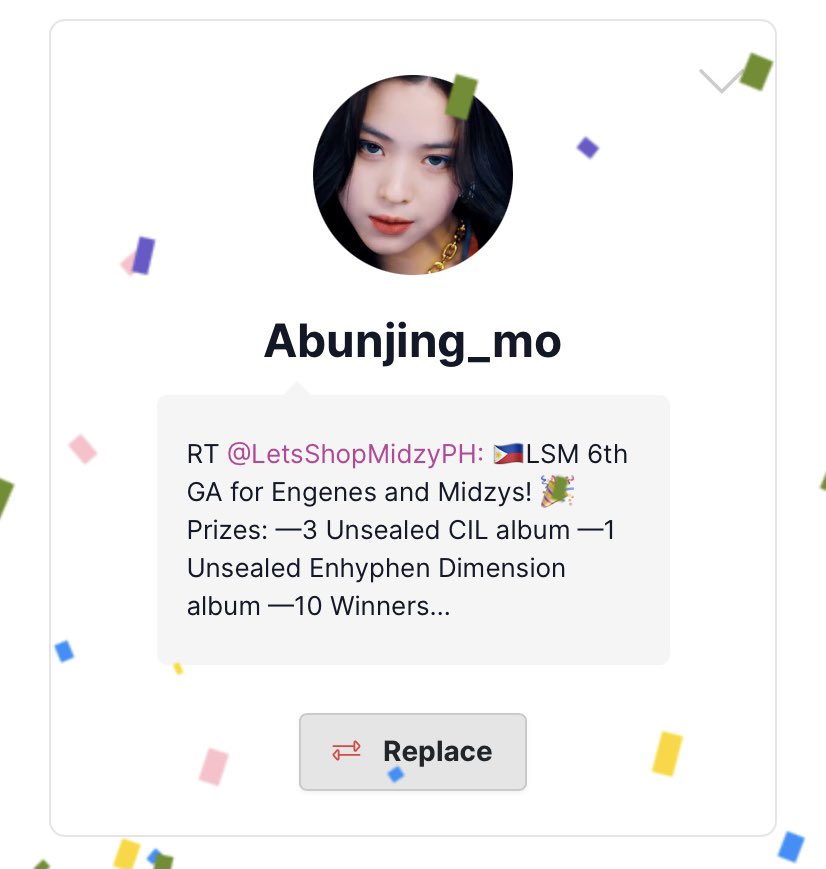 LetsShopMidzyPH's tweet photo. πLast 2, Congratulations to @seuljiji_dump @Abunjing_mo winning 20 pesos thru GCASH! π
Kindly send your Gcash details thru DM πΈ
Thank you for participating on our 6th GA! Keep safe and I hope this made your Day! ππ» #LSM_GAs https://t.co/UUJ4spG5Hz