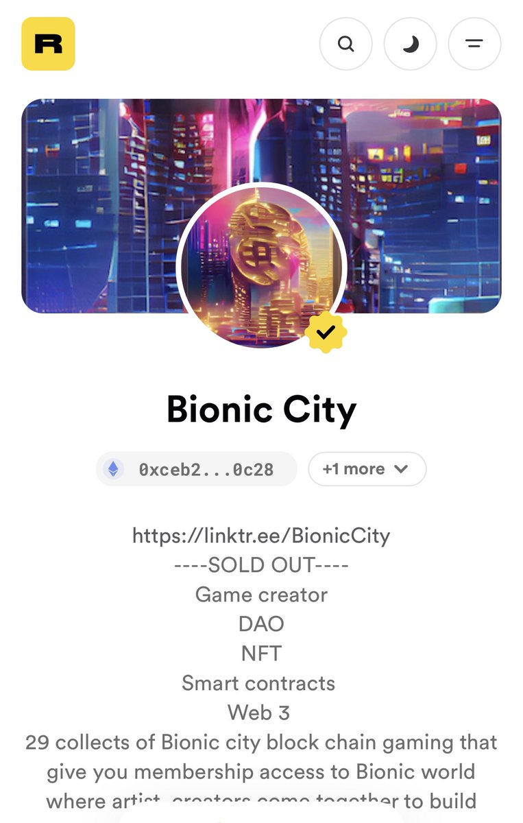 Bionic City: DAO/NFT/DeFi/web3/social platform tweet media