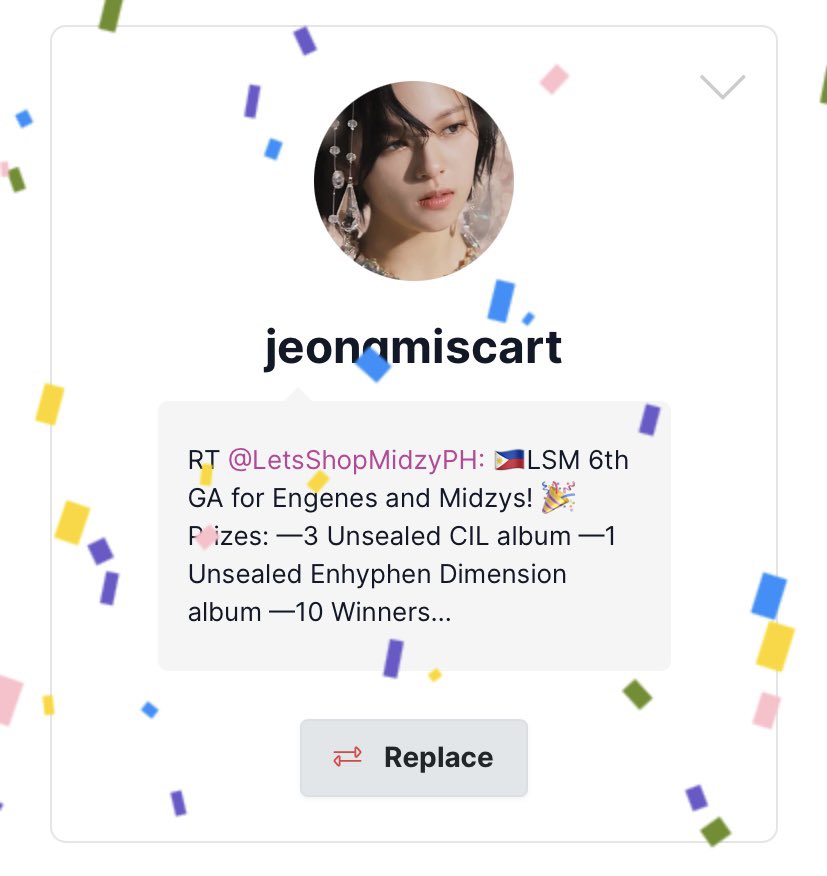 LetsShopMidzyPH's tweet photo. πCongratulations to the 3 winners @jeongmiscart @ddeounuiee @skzstrewberrys for winning Unsealed Album or you can choose any photocards available for GA π
Kindly DM us to claim your prize πΈ
Thank you for participating on our 6th GA! Keep safe always! ππ» #LSM_GAs https://t.co/WFgXA9pg6Z