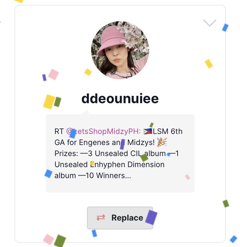 LetsShopMidzyPH's tweet photo. πCongratulations to the 3 winners @jeongmiscart @ddeounuiee @skzstrewberrys for winning Unsealed Album or you can choose any photocards available for GA π
Kindly DM us to claim your prize πΈ
Thank you for participating on our 6th GA! Keep safe always! ππ» #LSM_GAs https://t.co/WFgXA9pg6Z