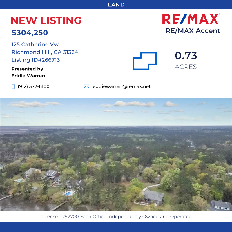 Beautiful home at 125 Catherine Vw, Richmond Hill, GA 31324 for sale. Call me to learn more  (912) 572-6100 .

Click here for details:
remax.com/GA/RICHMOND-HI…