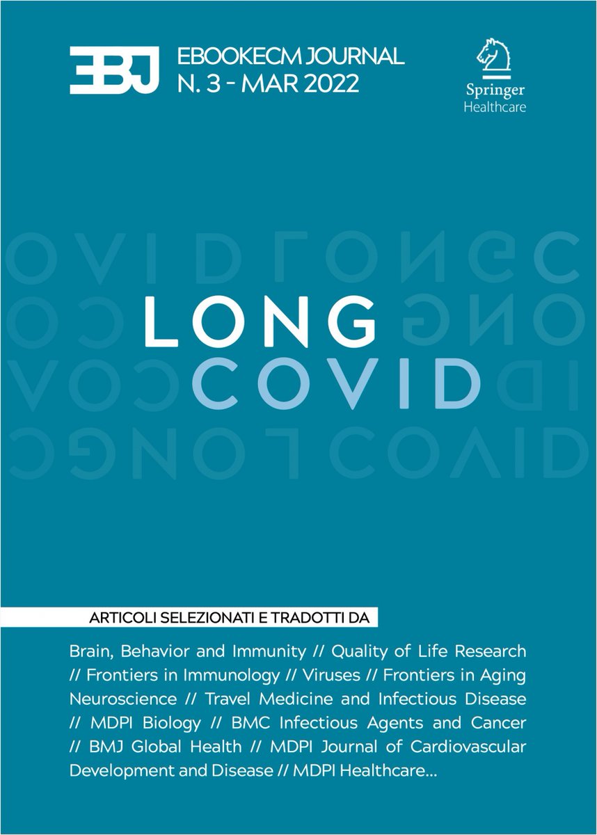 ebookecm's tweet photo. EBOOKECM JOURNAL N.3 - #LONGCOVID 😷

▶ Scopri tutte le info specifiche nel nuovo #EbookecmJournal edito in collaborazione con @shcitaly:

 https://t.co/prGVIObZeu https://t.co/WTCbOrQWpA