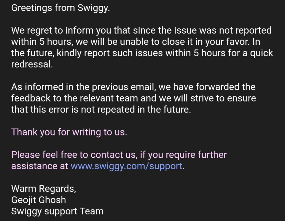 JokerApart's tweet photo. @SwiggyCares, robbed of my money and order and then being told I reported after 5 hours so I cannot ask for help. Are you guys insane? Your delivery personnel is not at all being questioned? https://t.co/DiStCjju8f