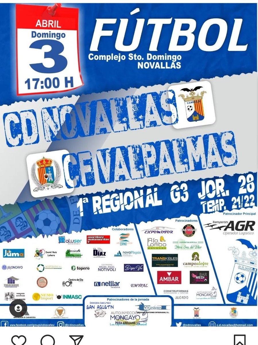 En directo a través de nuestro canal de Youtube. Cortesía de <a href="/ValpalmasFC/">Valpalmas Fútbol Club</a> que lo retransmitirá. <a href="/CDNovallas/">CD Novallas</a>