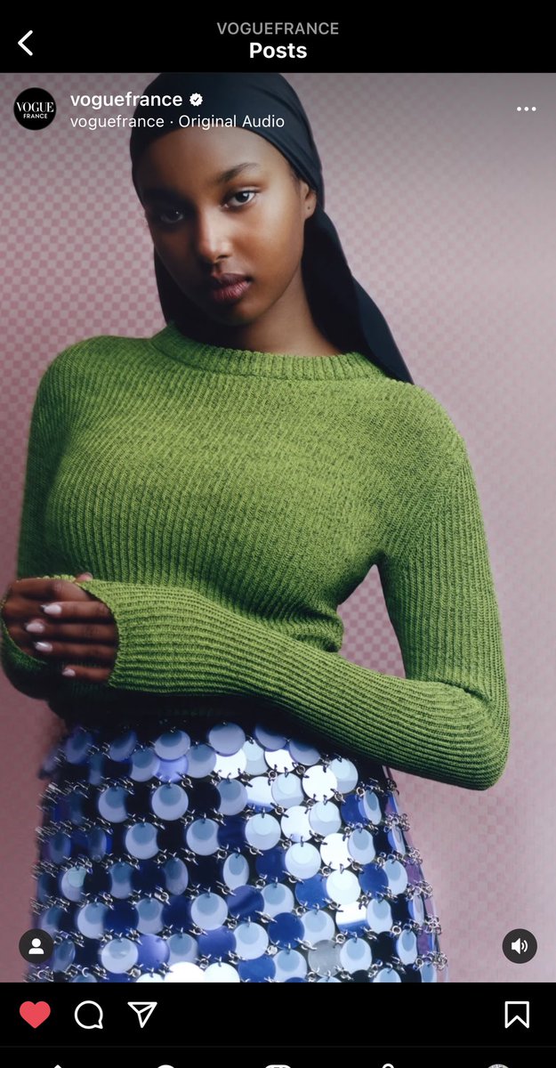 itsnajswrld's tweet photo. I CAN FINALLY SAY IT I’m gonna be the first hijabi  on VOGUE FRANCE!!! 🤍🤍  the  issue will be out 5t of April! 
y’all we made history 😭 https://t.co/n8AFd1QsSD