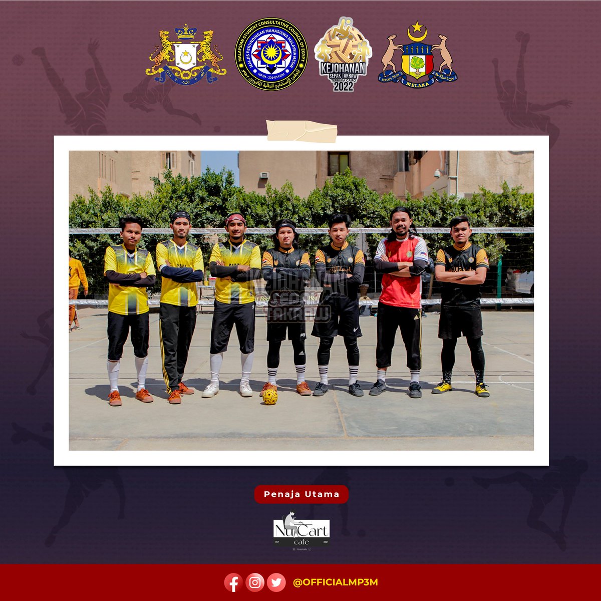 sekretariatmp3m's tweet photo. naib johan dalam Kejohanan kali ini.
Terima kasih juga kepada Atase Pendidikan Melaka Mesir, Atase Pendidikan Johor Mesir dan restoran @nucartcafe turut membantu menjayakan perjalanan Kejohanan ini.
#AspirasiKita #MP3M https://t.co/SyphzbTjwF