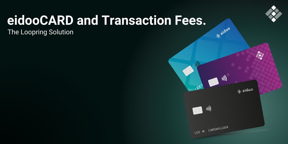 eidoo_io's tweet photo. With #eidooCard, you donβt need to fear astronomical #cryptofees. π
Itβs the @loopringorg solution!
Check out how it all works below: π
https://t.co/Jw7prsGVmV
#Layer2card #CryptoCard #DeFicard https://t.co/9ristoEEX8