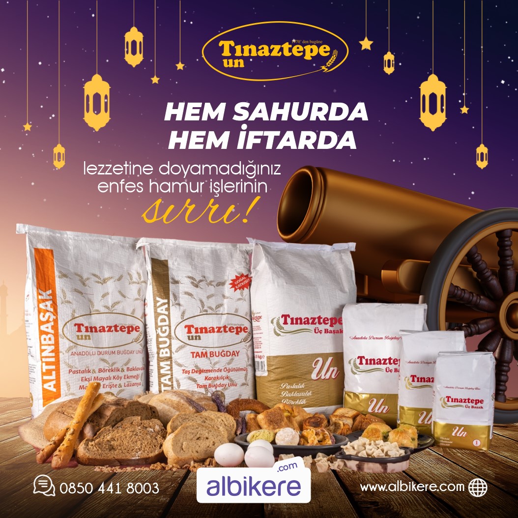 AlBikere's tweet photo. Hem sahurda hem iftarda lezzetine doyamadığınız enfes hamur işlerinin sırrı Tınaztepe un 😍
Hemen https://t.co/Z19coplv2K'dan sipariş vererek ramazan boyunca sofralarınızı şenlendirebilirsiniz
.
.
.
#albikere #albikerenoktacom #ramazan #ramazanayı #iftar #iftariye #11ayınsultanı https://t.co/CKCz9yCze1
