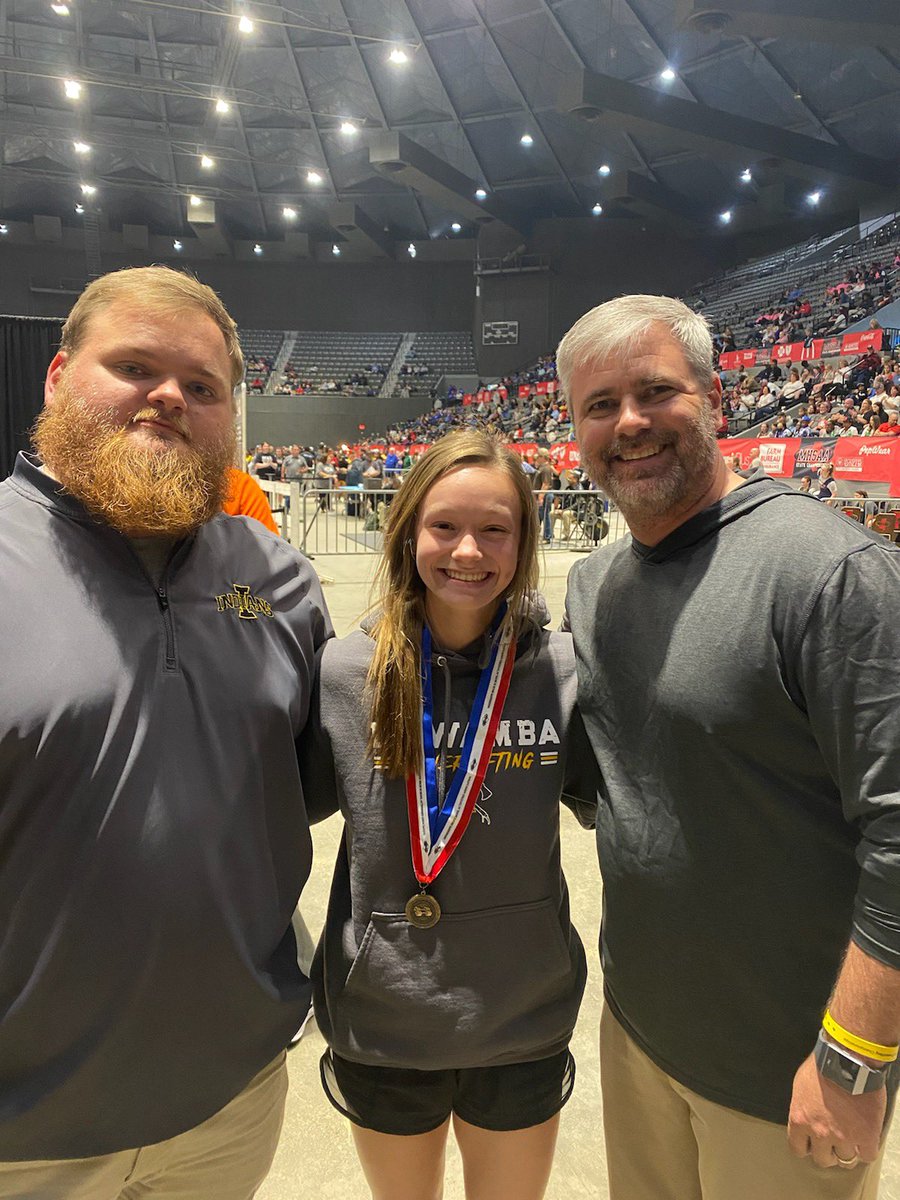 MrCoachCampbell's tweet photo. 12hrs at the Big House was well worth it to watch these girls compete &amp; show out. Elizabeth Gann finished as a State Champion and Katelynn King finished 3rd. Proud of all of our girls that competed yesterday! https://t.co/jBszCJKnp1
