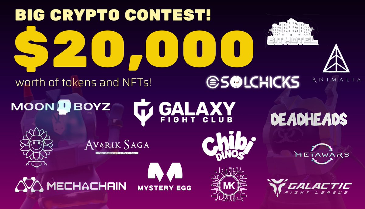 We organised a big partnership Giveaway with 20 000$ in prizes to be shared! 🎁 

To enter : 

1️⃣ Follow the instructions in the following link:
gleam.io/XMtNI/big-cryp…
2️⃣ Follow Us
3️⃣ RT + Tag 2 friends

The more entries you have, the more chances you have to win rewards 🎊
