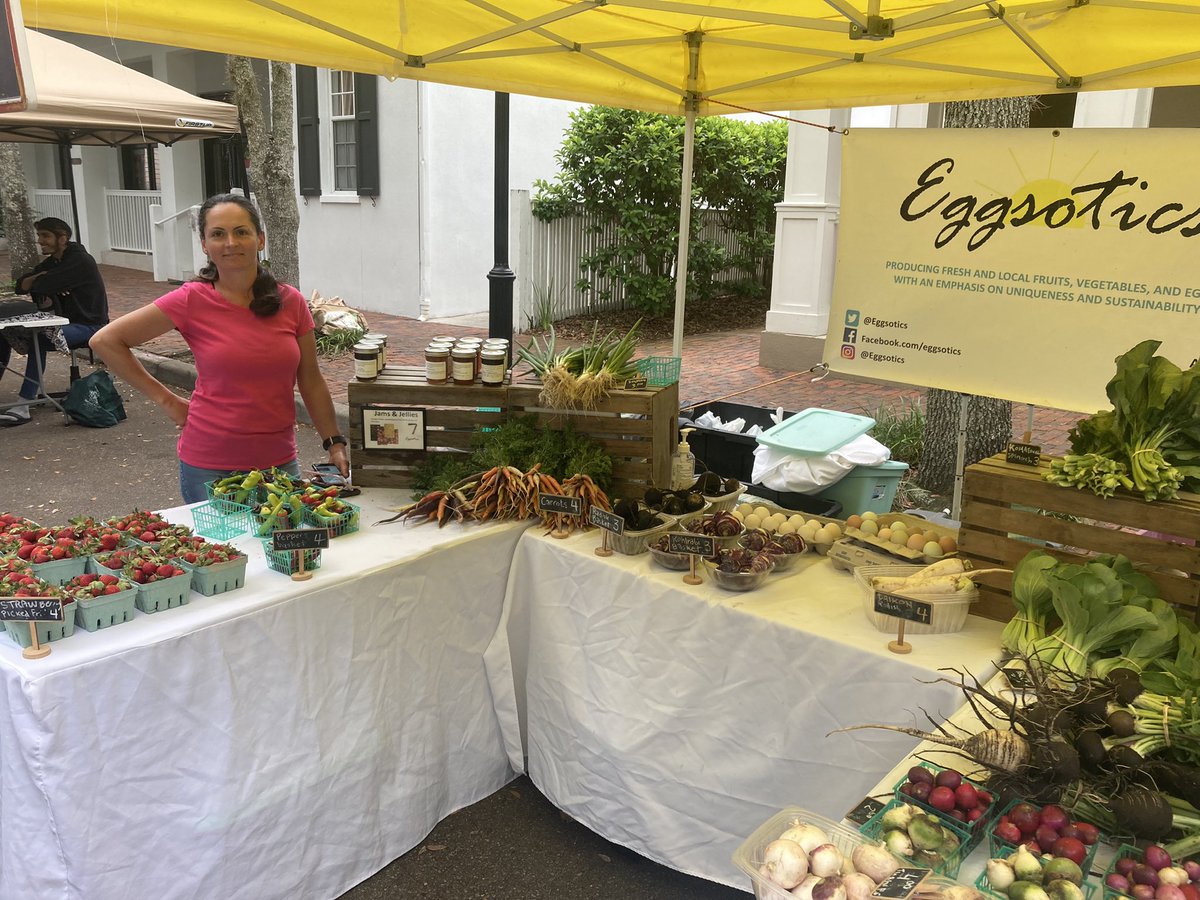 eggsotics's tweet photo. Another gorgeous day at Haile Farmers Market! Seasonal produce, novel veggies and eggs. The most local farm!  Saturday 8:30-noon https://t.co/gI4MeZIL3p