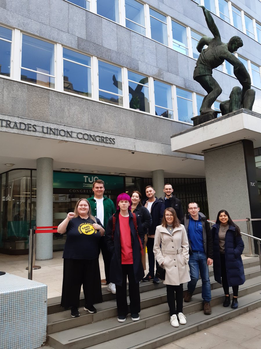 YoungUNISON's tweet photo. UNISON delegation at Congress House for the TUC Young Workers Conference #TUCYWC22 https://t.co/kdsiDIWDCp