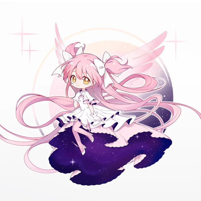 崩壊学園×魔法少女まどか☆マギカ[新編]叛逆の物語コラボイベントより SDイラスト2枚描かせていただきました!よろしくお願いします🙏 