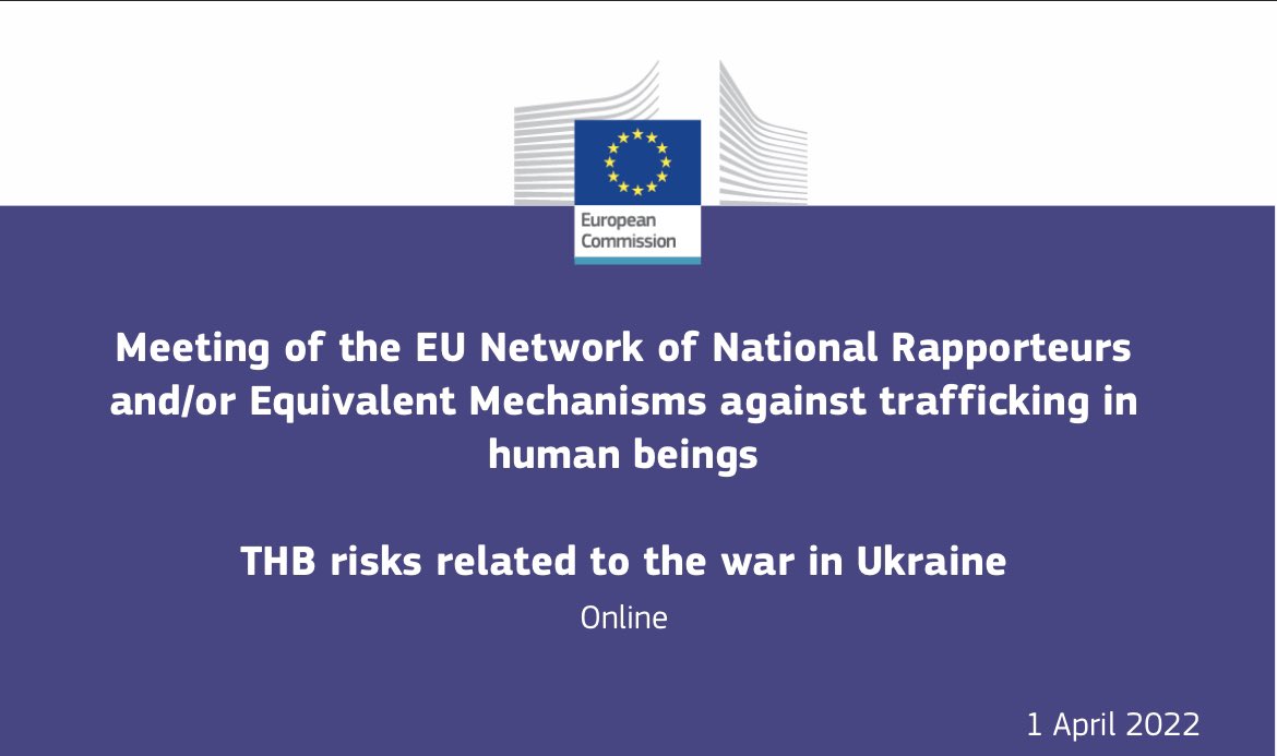 DianeSchmittEU's tweet photo. Good second exchange with 🇪🇺 National Rapporteurs on #HumanTrafficking risks related to war in 🇺🇦 . We discussed  preventive measures, cross-border cooperation and exchanged on up-coming Common Anti-Trafficking Plan @EU_Commission. Thanks to 🇺🇦 and 🇲🇩 for joining.
#EUagainstTHB https://t.co/m5lIKDHrKQ