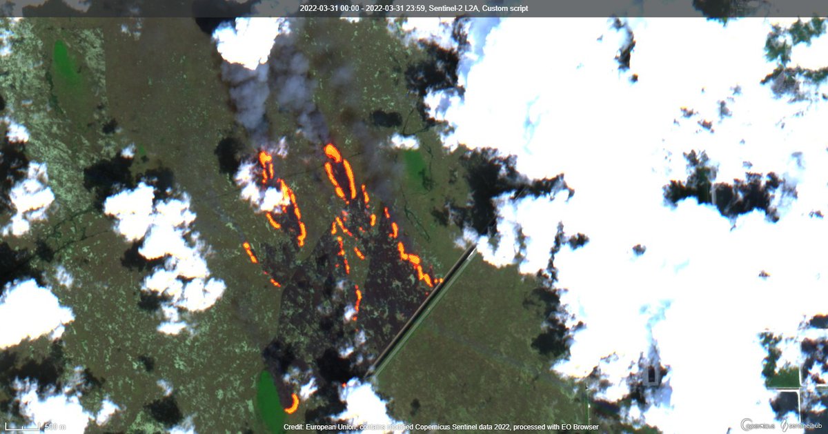 WED_explorer's tweet image. 🔥1,500-Acre Brush #Fire Burning In Everglades West Of #Miramar.
©️The script published by @Pierre_Markuse
🛰@sentinel_hub #CustomScripts