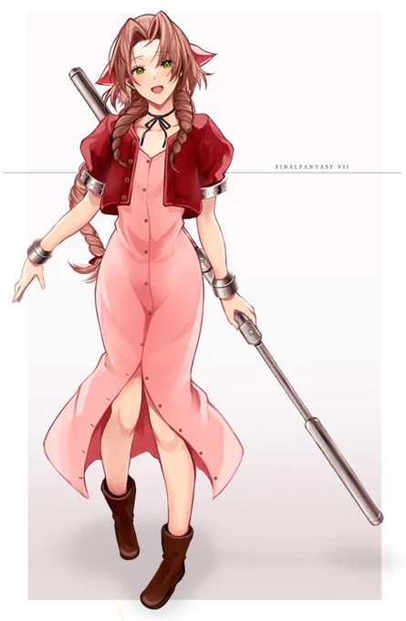 (絵リク;FF7のエアリス)
エアリスすきだ 