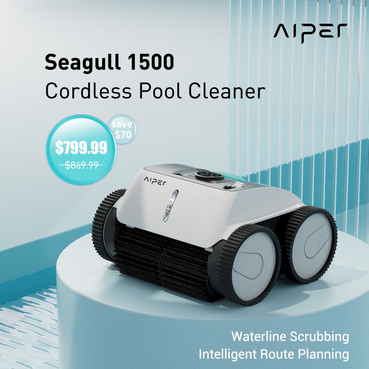 AiperOfficial's tweet photo. Seagull 1500 is a meticulous underwater "truck" carrying away all debris and scrubbing the walls.
👉https://t.co/rND3WyHf31
#aiper #springcleaningday #springtime
#springcleaning #springcleaningtips https://t.co/9xDRu2nxYE
