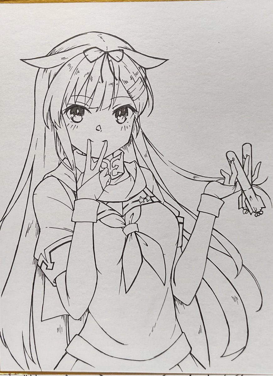 線画はいくつかできてるんだけどここからベタとか入れるのが怖い😨
しかも時雨より夕立の方が上手くいってる件…😅 