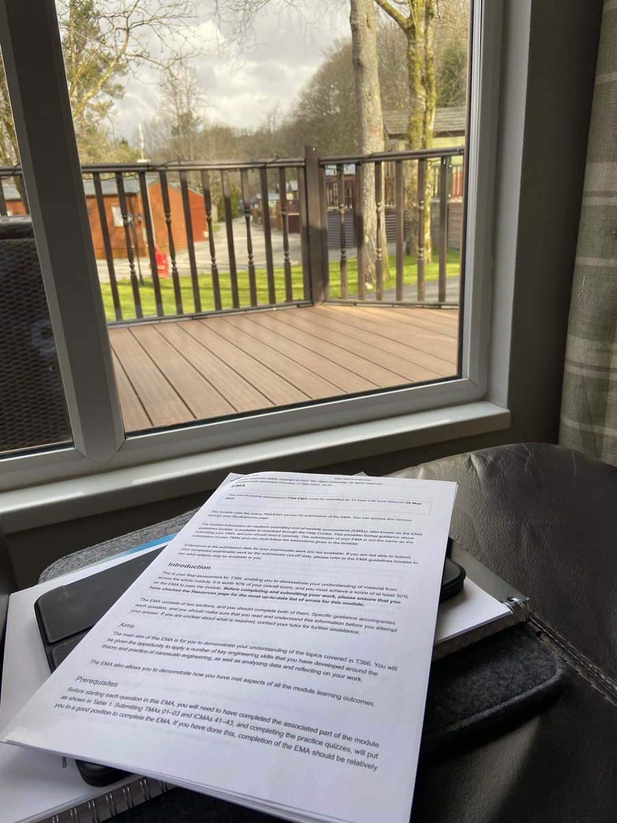 DJellicoe's tweet photo. Anniversary weekend away in the Lakes, one kid is asleep and the other is out with her mum, time to do some EMA! @OpenUniversity @OU_STEM #T366 https://t.co/2uNUA0VIWc