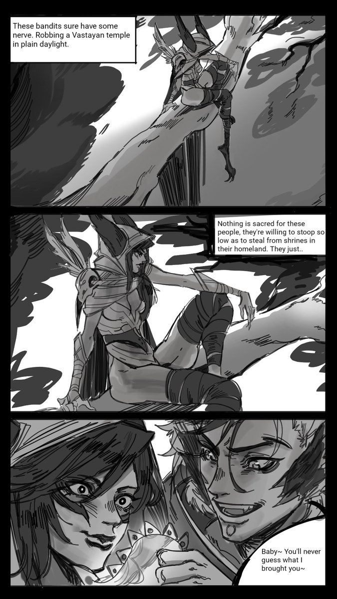 Lol i finally do a post.
Read in this way ⬅️⬅️
#LeagueOfLegends
#LeagueOfLegendsFanArt
#xayah #rakan