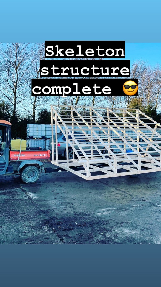 Dunnesfarmeggs's tweet photo. Mesh floor to allow droppings out to fertilise the ground underneath๐ #mobilechickencoop #eggmobile #regenerativeagriculture #conservationagriculture #pastureeggs #eggs #rollawaynestingboxes #doorautomation #pasturerangeeggs #eatlocal #maynooth #maynoothfarmer #kilcloon https://t.co/aYAa6Sya4c