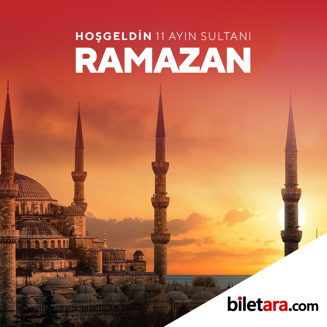Hoş geldin 11 ayın sultanı Ramazan! 🌙 🙏🏻

biletara.com
"Aradığın Bilet Burada"

#Ramazan