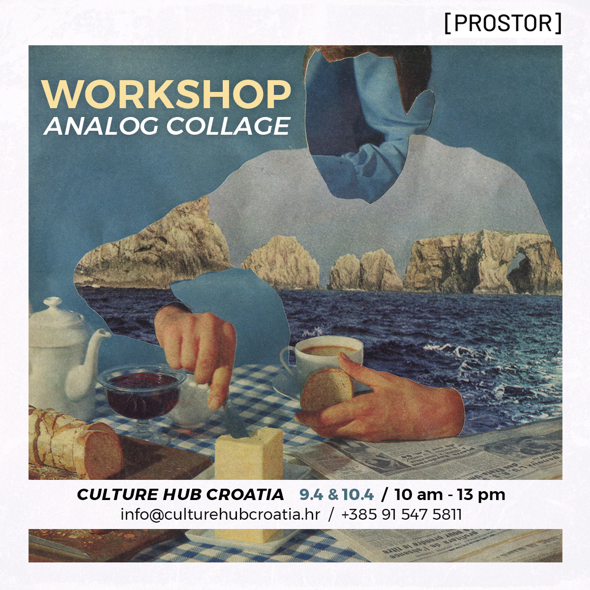 IgnacioRivasArt's tweet photo. #SPLIT - I'm going to give a Workshop Analog Collage in CULTURE HUB CROATIA. Info in the flyer. Vidimo Se ;) #Croatia #CultureHubCroatia https://t.co/exWuOxwypd