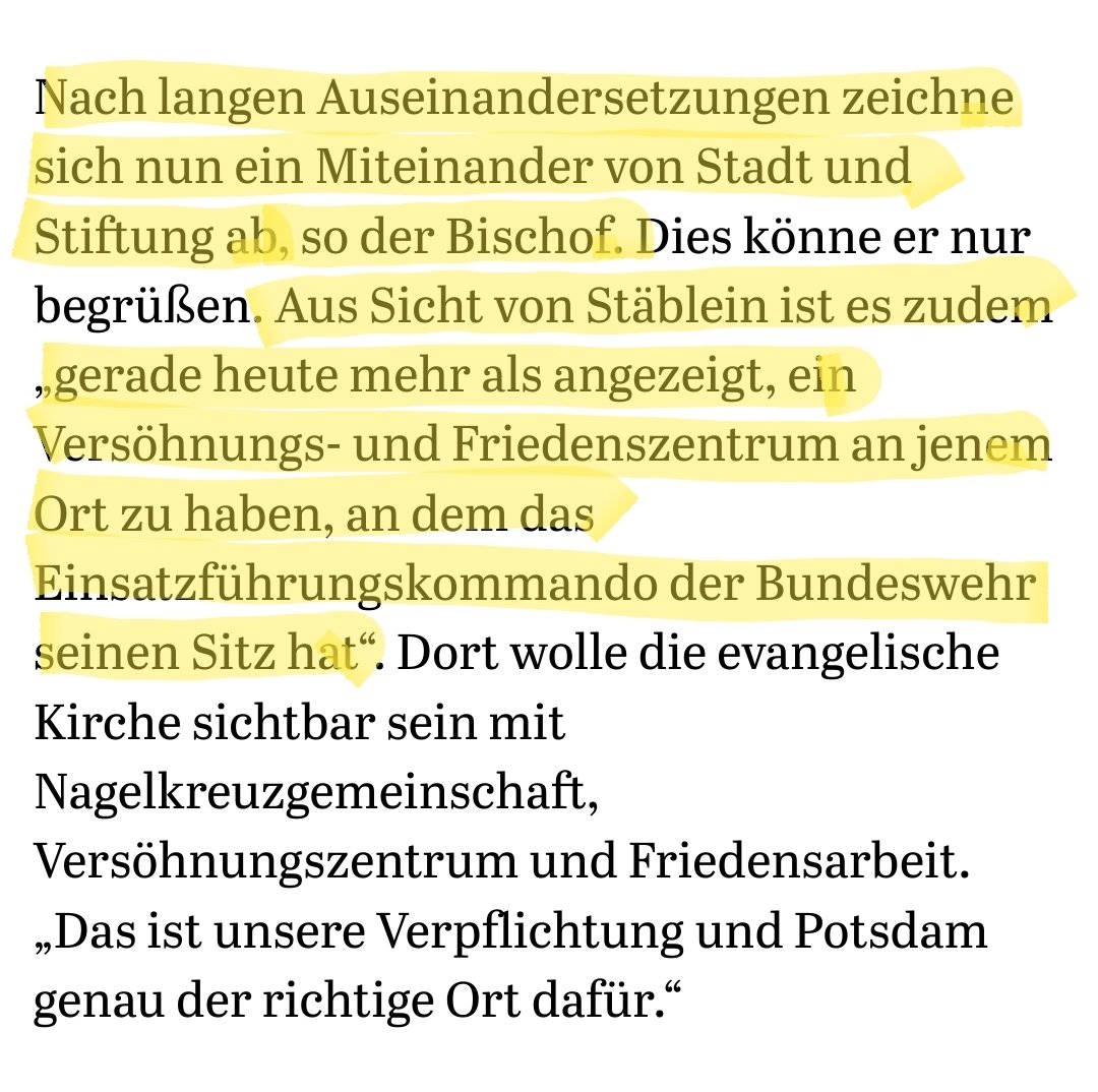 KplZentrale's tweet photo. Was in der PNN steht, ist echt skandalös. Bischof Stäblein "hubert" auf d. #EKBOSynode rum und bezieht sich auf den unsäglichen, der SSV von OB @Mike_Schubert aufgezwungenen Kompromiss-Beschlusses, der schnellsten wieder einkassiert gehört!
#Garnisonkirche
https://t.co/BwLq3BavbQ https://t.co/J1vNUemLkO