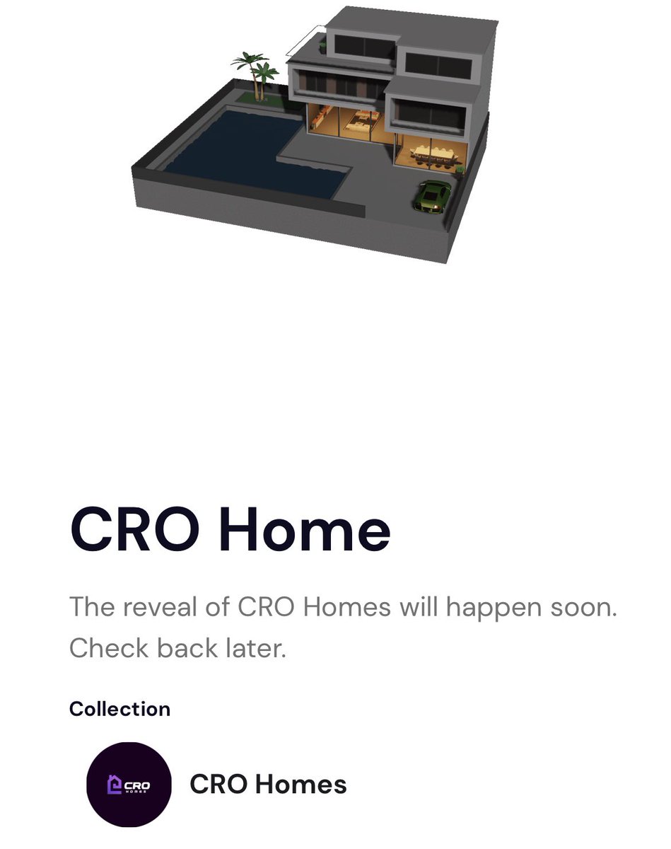 DustyJaneway's tweet photo. I’ve just minted my first #Crohome 🏡 I can’t wait to stake it for some $RENT, receive my free Owner’s Key NFT, and to Upload and Frame my favourite #NFTs inside it! 🙌 

👉 There are still some available at: https://t.co/htlylFAc6b

@CROHomesNFT #crohomes #CronosNFT #CRO #CROfam https://t.co/vScPOIWIb9