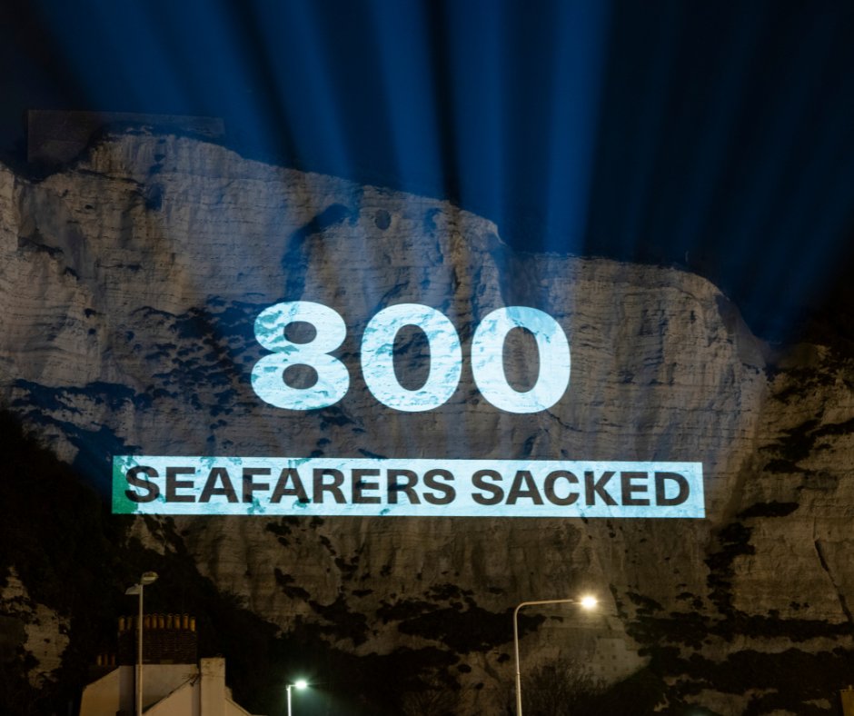 ITFglobalunion's tweet photo. 💪 Our pressure is working — @POferries is now facing a criminal investigation. 

The announcement came just hours after we sent them a message on the cliffs of Dover. 📣 

Make sure this never happens to another UK worker. ✍️ Write to UK Ministers now: https://t.co/pFY8ycMZLV https://t.co/ym5I1XQVxO