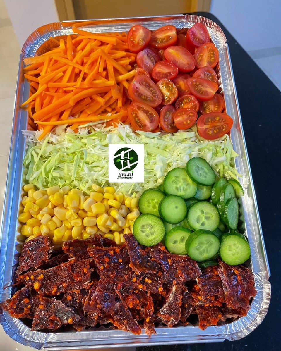 HeldiProducts's tweet photo. Are you a wife material? And you haven’t tried this kilishi salad combo this weekend for your man 😋.
#soludo #AbujaTwitterCommunity #foodie #Heldi #peterobi2023 https://t.co/1RN3Xw3Zrn