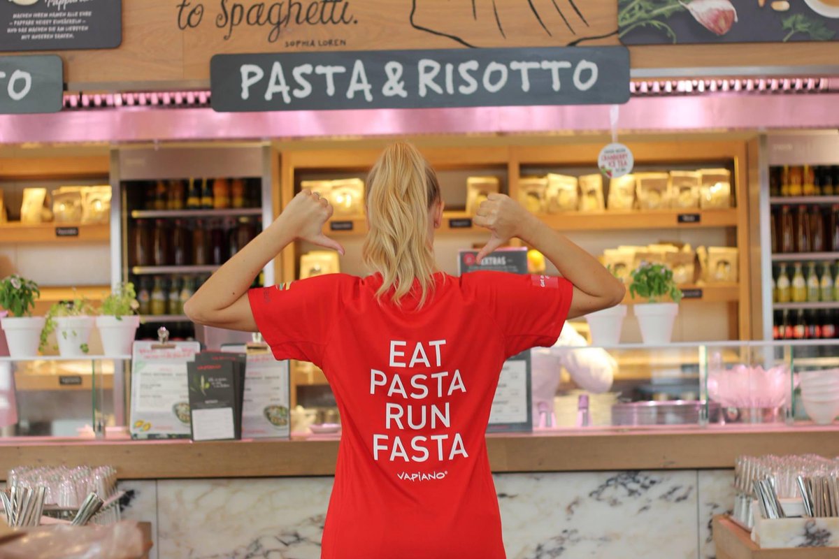 Demain se tient le 45ème <a href="/parismarathon/">Schneider Electric Marathon de Paris</a> ! Une fois de plus, les runners vont traverser la capitale.

EAT, PASTA, RUN, FASTA ! Courage à tous les marathoniens 💪

Rendez-vous dans vos restaurants Vapiano pour faire le plein de produits frais avant votre course de 42,195 km !