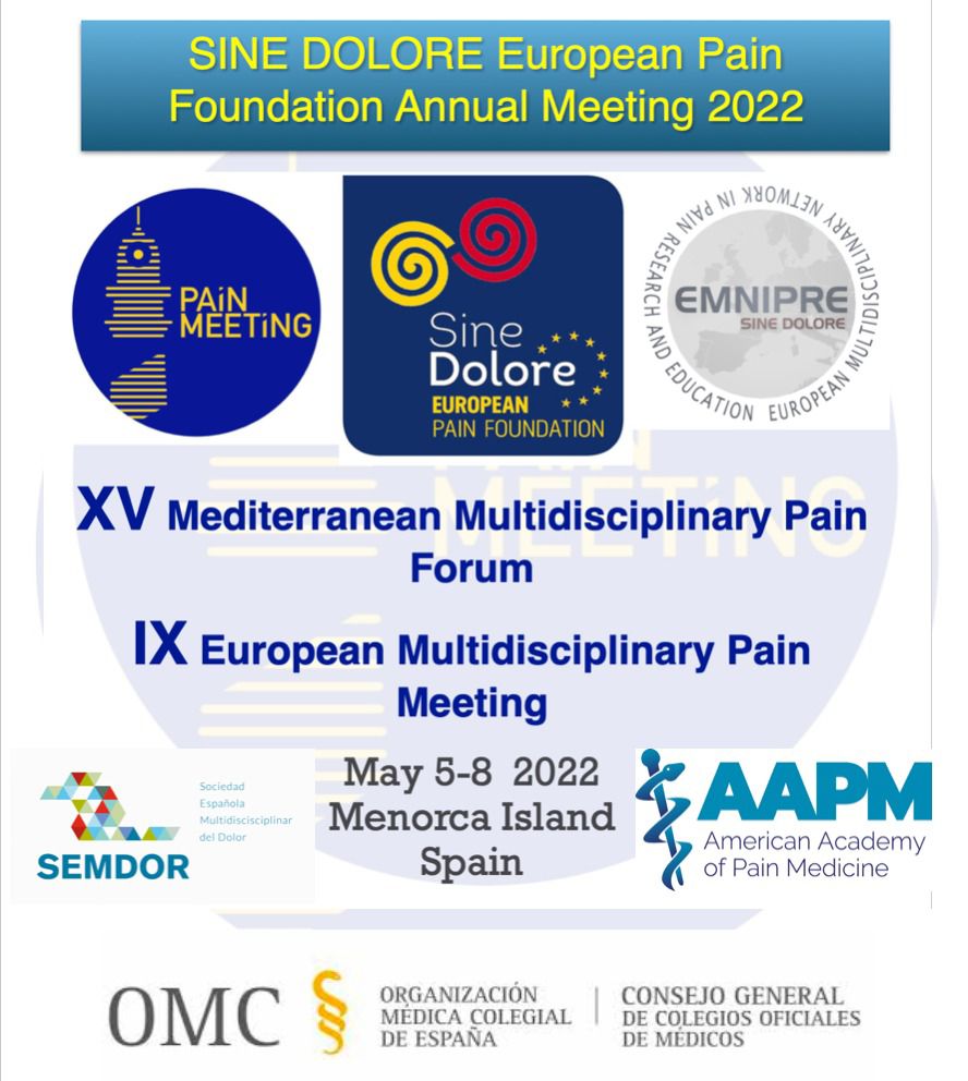 📢En el marco del #SineDoloreWorldPark2022 celebraremos entre el 5-8 de mayo de 2022 una nueva edición del #MenorcaPainForum2022. 

🔅Contamos con el respaldo de <a href="/AmerAcadPainMed/">American Academy of Pain Medicine (AAPM)</a>, de @Pain_Europe, de <a href="/fenin_es/">Fenin</a>, de @Semdor2 y el apoyo de las +importantes instituciones baleares.