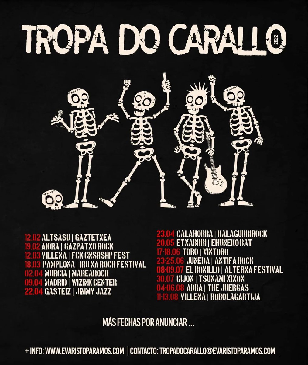MTebarA's tweet photo. ⌚️ Today 15:00 h!
☑️ 2ª del II #MareaRock #GBC con: #ChorretónDelefapatuvieja + #Arpaviejas + #LosFastidios + #ElUltimoKeZierre + #KaosUrbano + #TropaDoCarallo + #LendakarisMuertos + #Kop
📍#LaFica, #Murcia
🎫 25 €
💬 2ª de #LaDicotomía
🎧 el pódcast🖕 https://t.co/sltJwCnQKc https://t.co/fElobtU6Hd