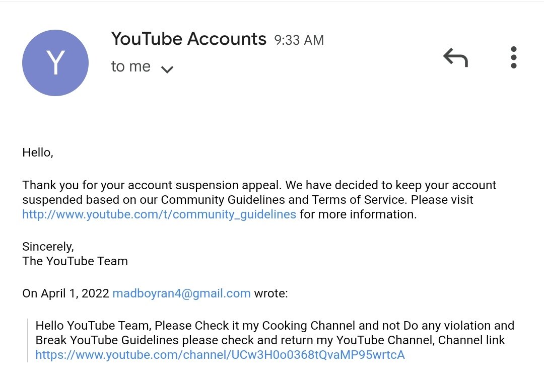 MiniKitchenIND's tweet photo. YouTube team said 👇👇👇 and how i break community guidelines..? Im miniature cooking chef and i uploaded Only Cooking video's not any other content upload... So how is possible.. please help @TeamYouTube @YouTubeIndia @YouTubeCreators https://t.co/gLTXuGaoFE