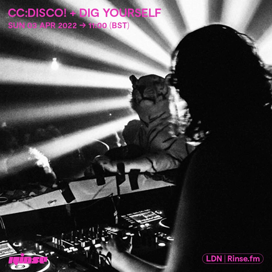 RinseFM's tweet photo. Up at 11AM is #CCDISCO + #DigYourself on https://t.co/Q0ed1ktSEG + 106.8FM
#RinseFM https://t.co/hFilmnNg5g