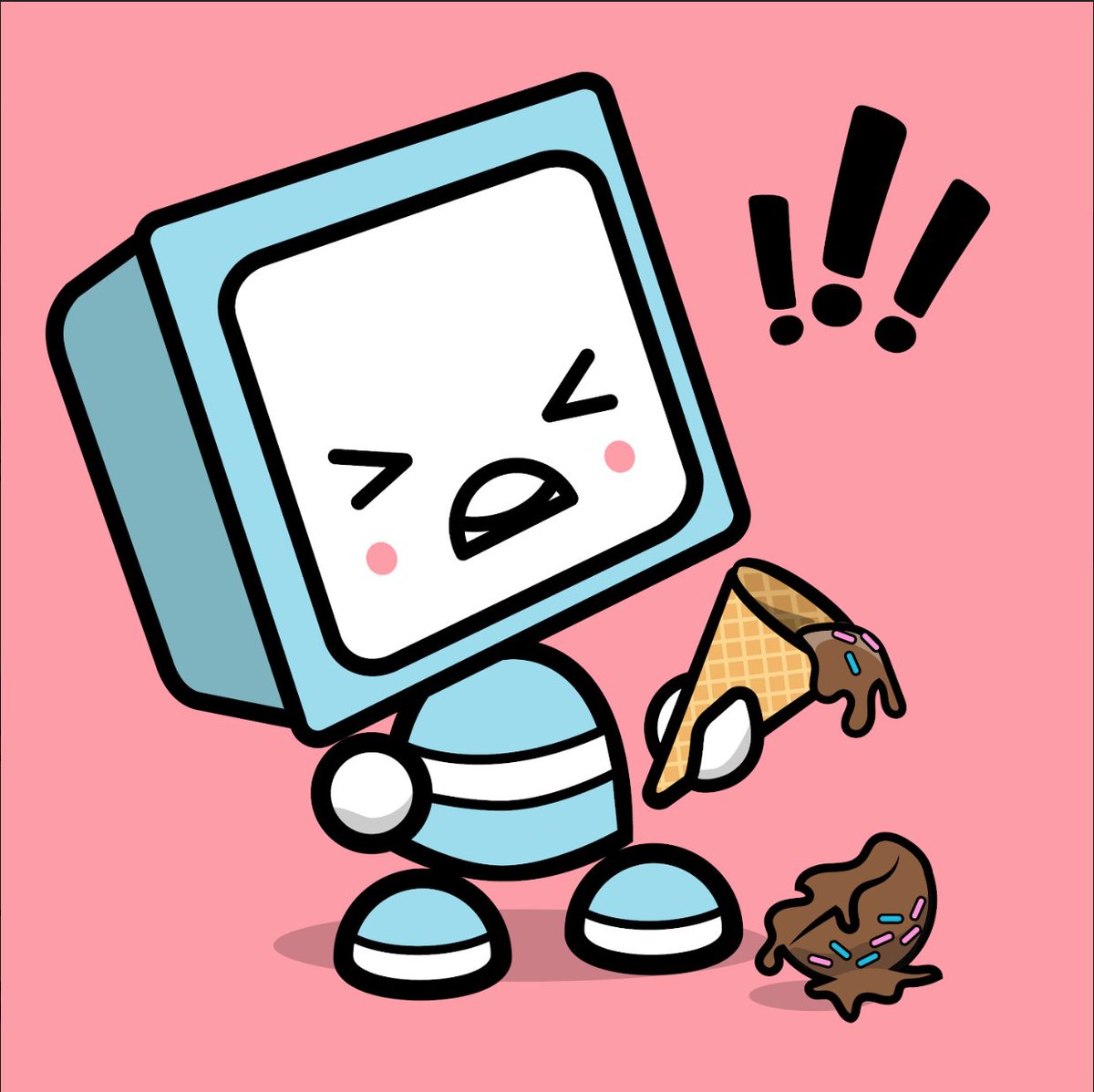 BabyBotsNFT's tweet photo. The second of just six super rare Baby Bots pieces:

Limited Edition #2: Bleepity Ice Cream 🤖🍼🏁🔥

Comes with:
1x Baby Bot NFT 
1x Rare Baby Bot NFT
1x Free T-Shirt
Lifetime Early Adoption Waitlist 

https://t.co/pj8wJPm6kW https://t.co/fBwxvfHNPz