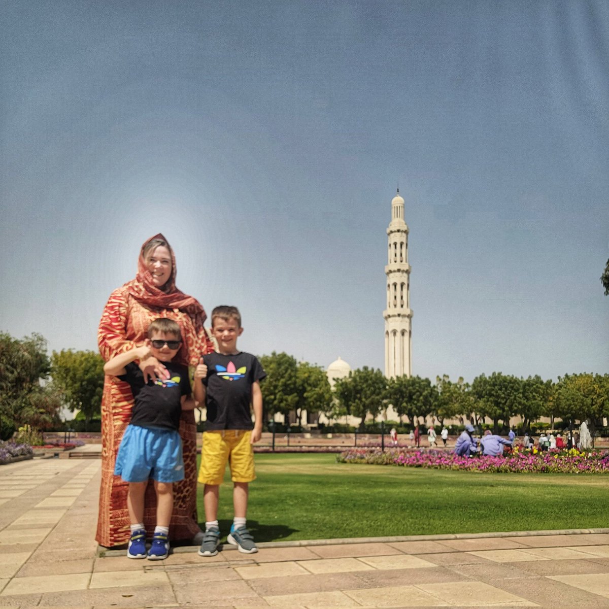 dubaiandbeyond_'s tweet photo. Sultan Qaboos Grand Mosque is simply stunning.
The main prayer hall has a huge chandelier and carpet, claiming to be some of the biggest in the world.
Surrounded by beautiful gardens, a perfect Mother's Day morning with my boys whilst Daddy played golf!
#sultanqaboosmosque https://t.co/e1QcD1MpIR