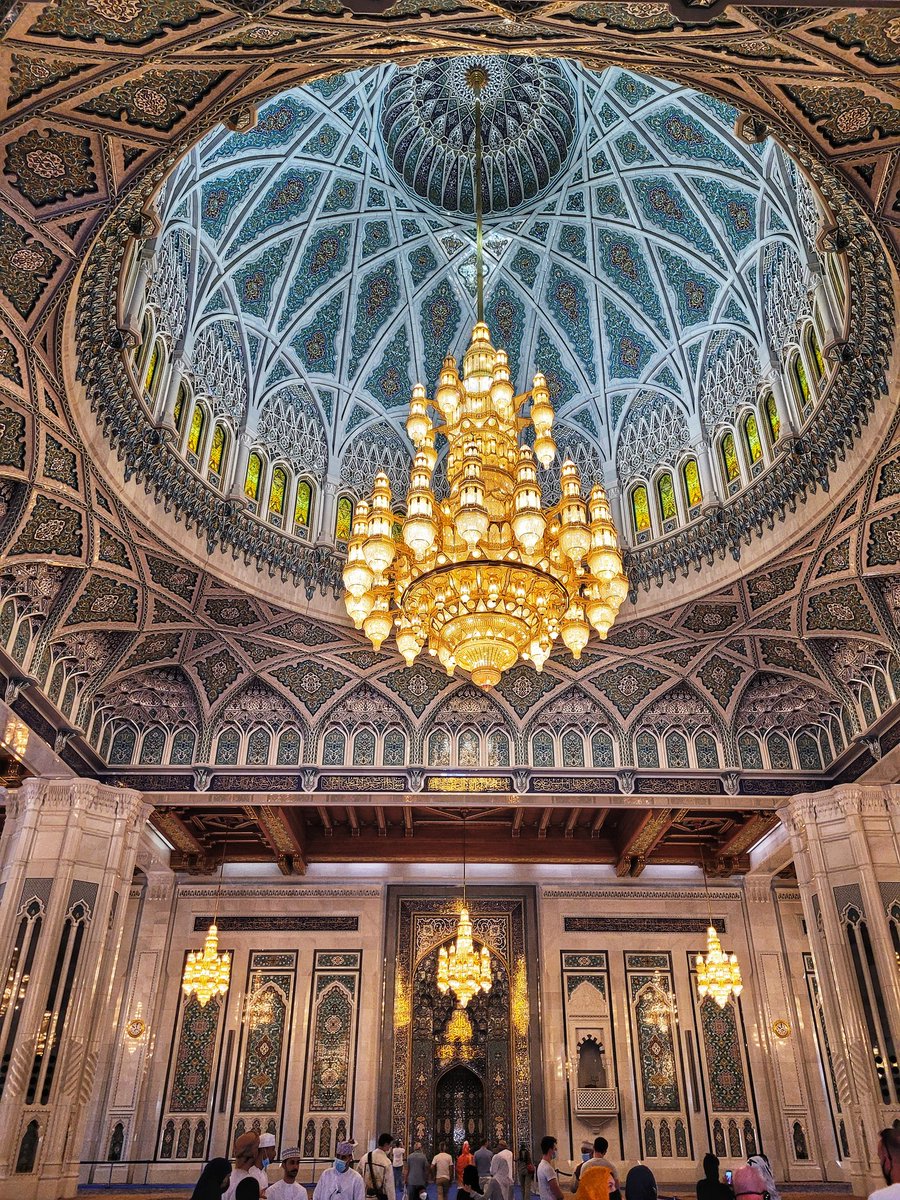 dubaiandbeyond_'s tweet photo. Sultan Qaboos Grand Mosque is simply stunning.
The main prayer hall has a huge chandelier and carpet, claiming to be some of the biggest in the world.
Surrounded by beautiful gardens, a perfect Mother's Day morning with my boys whilst Daddy played golf!
#sultanqaboosmosque https://t.co/e1QcD1MpIR