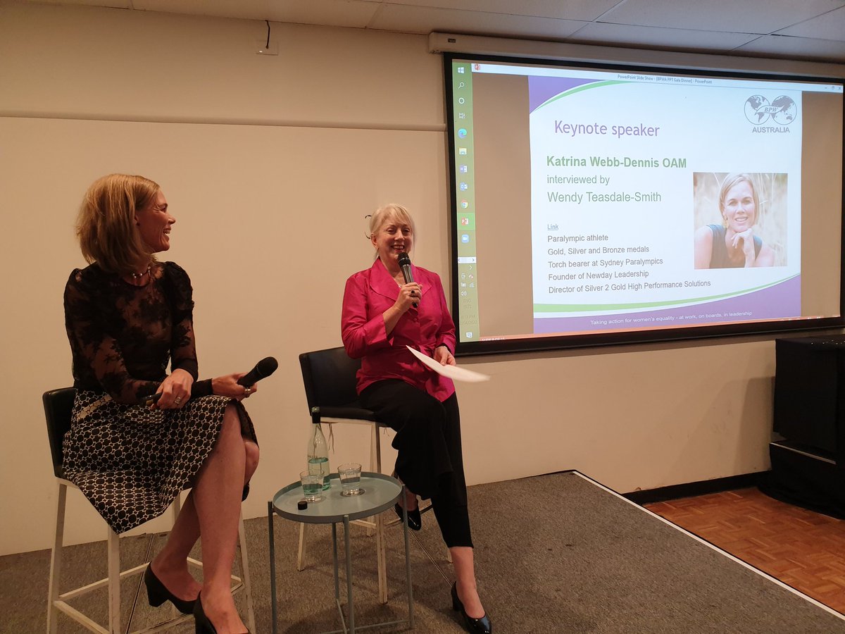 BPWMelb's tweet photo. OAM & Paralympic Gold Medal athlete @KatrinaLWebb is a warrior
Tonight's Gala guest speaker. Speaking about the feeling of needing to be
"GOOD"
"ENOUGH"
& the way society reinforces this expectation on kids & adults. But that we CAN turn that on its head #SeeWhatWomenCanDo https://t.co/jX6sbnMbxP