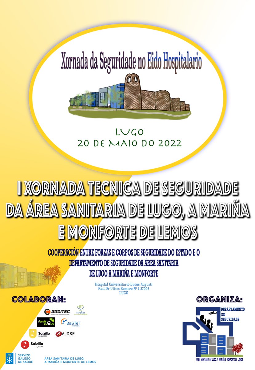 I Jornadas técnicas de Seguridad Sanitaria, con el apoyo y de representación de AJDSE