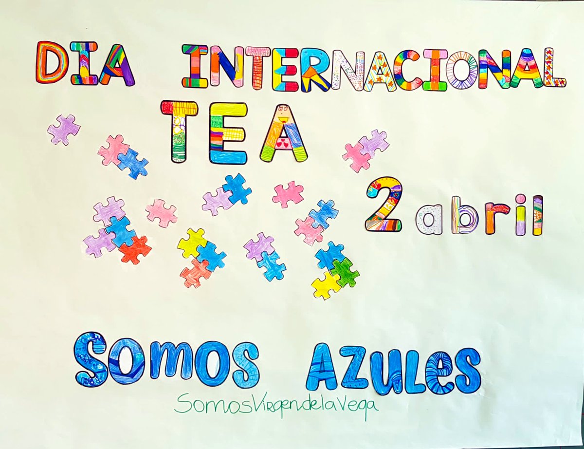 colevirgenvega's tweet photo. #DíaMundialdeConcienciacióndelAutismo

En un puzzle como en la vida cada pieza 🧩 es única y valiosa para conformar la obra final.

La #concienciación nos llevará al entendimiento de las diferencias y a conseguir que todo encaje.

#SomosAzules
#SomosVirgendelaVega https://t.co/pNmalPEPuo