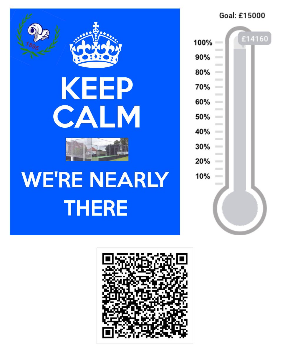 9 days left – our new nets Crowdfunder total is now £14,160 (94% of target). A huge thank you to EVERYONE that has given. Donations small &amp; large equally welcome. Visit bit.ly/SccNetCrowd for more project information &amp; to see our full weekly update bit.ly/SccCrowdUp4