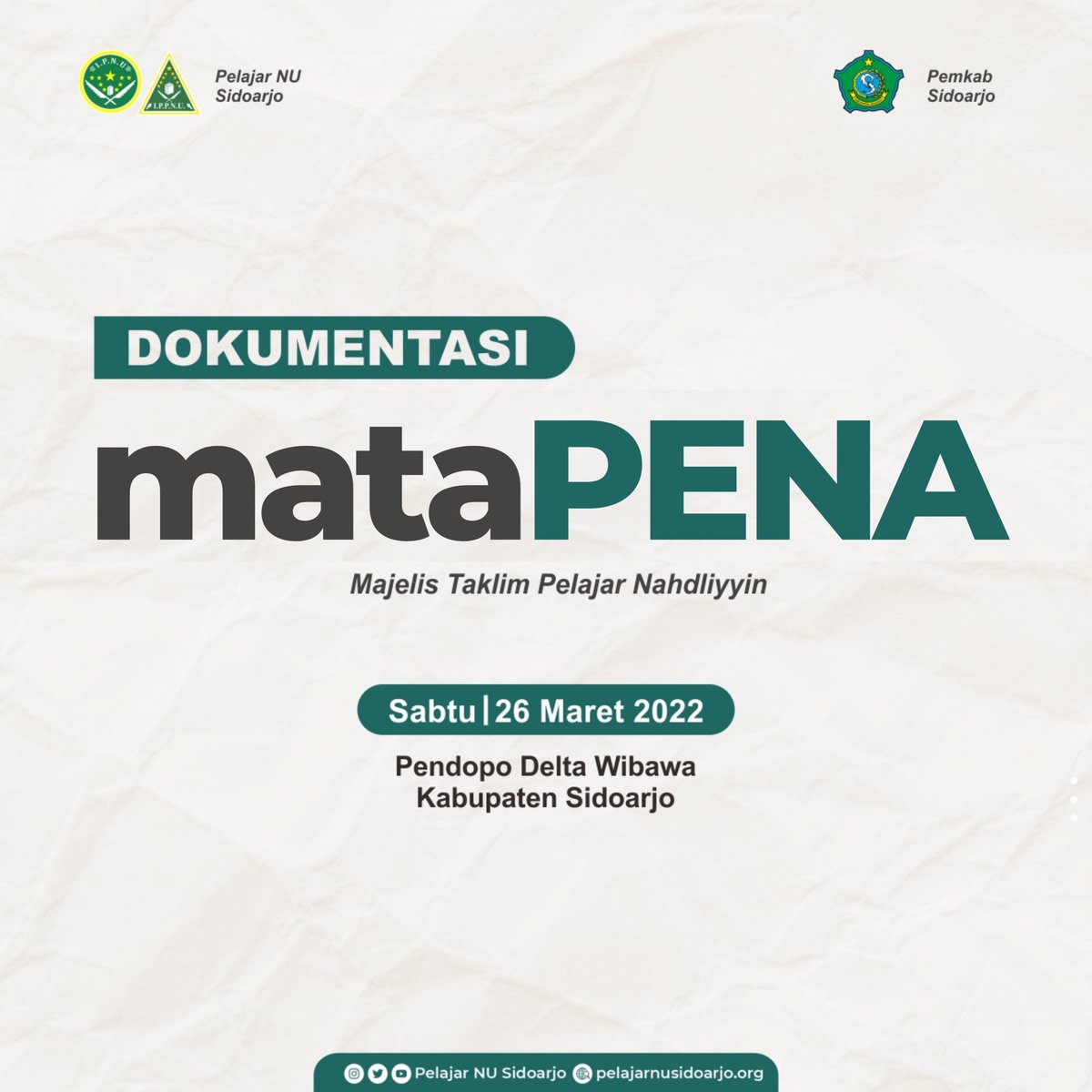 pelajarnu_sda's tweet photo. Alhamdulillah telah terlaksana kegiatan Majelis Taklim Pelajar Nahdiyin (MataPENA) yang bertempat di Pendopo Delta Wibawa bersama Habib Husein ja'ffar Al Hadar @Husen_Jafar 

#matapena 
#ipnuippnu
#ipnuippnusangar https://t.co/YUmEx9Q08r